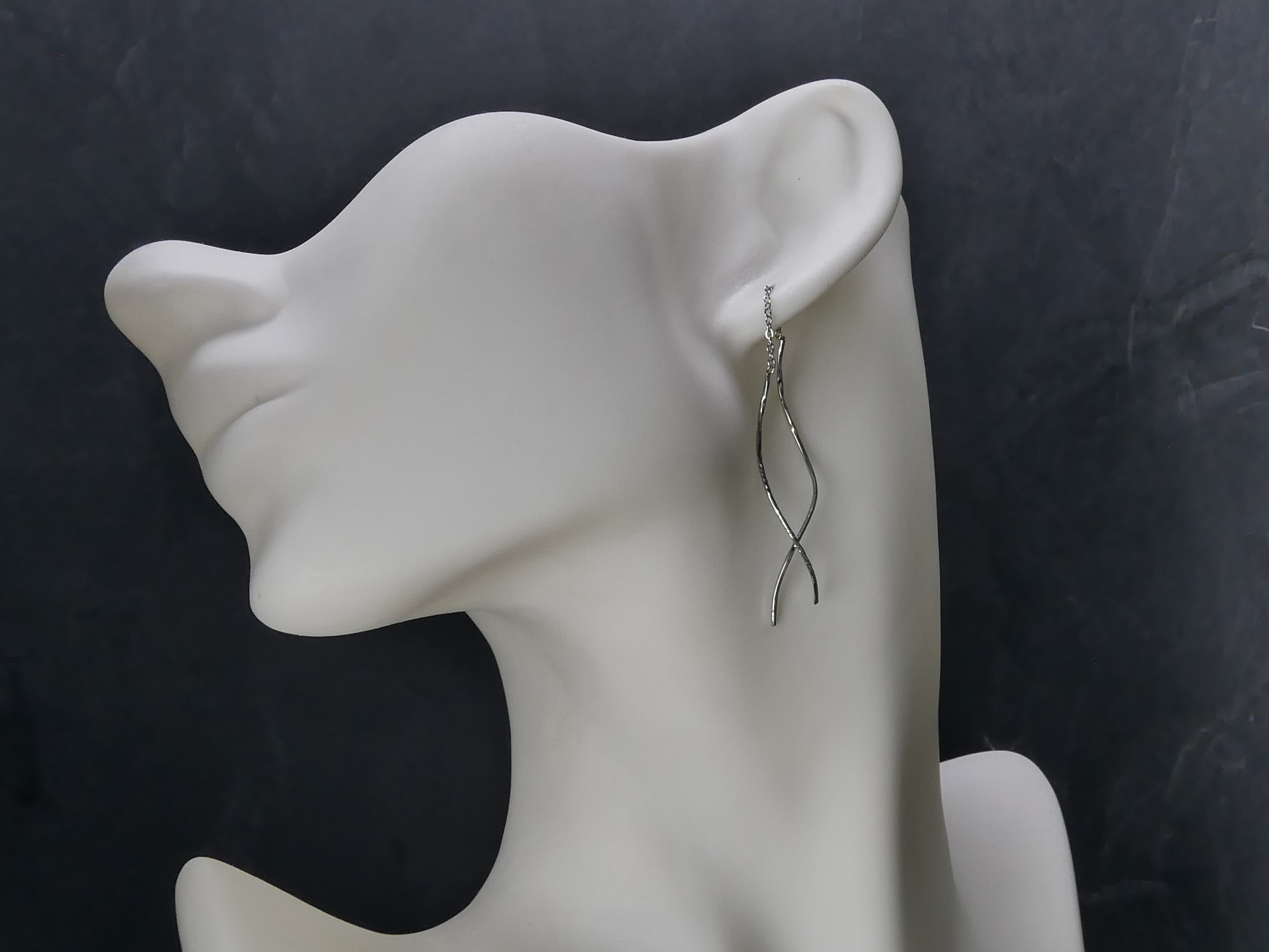 nerezové náušnice provlékací z chirurgické oceli(316L)ZOTA