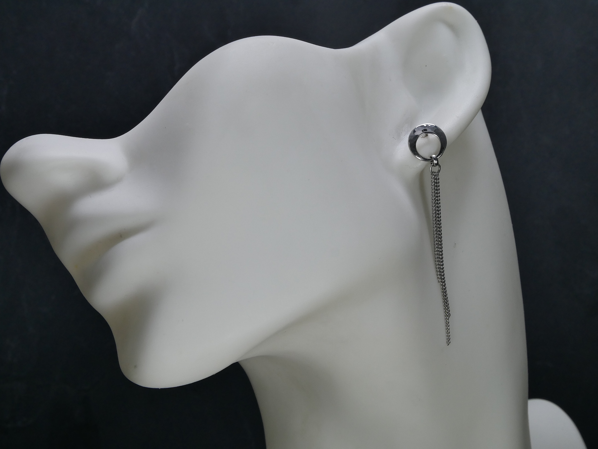 náušnice puzetové  kruhy,půlkruhy z chirurgické oceli(316L) ZOTA