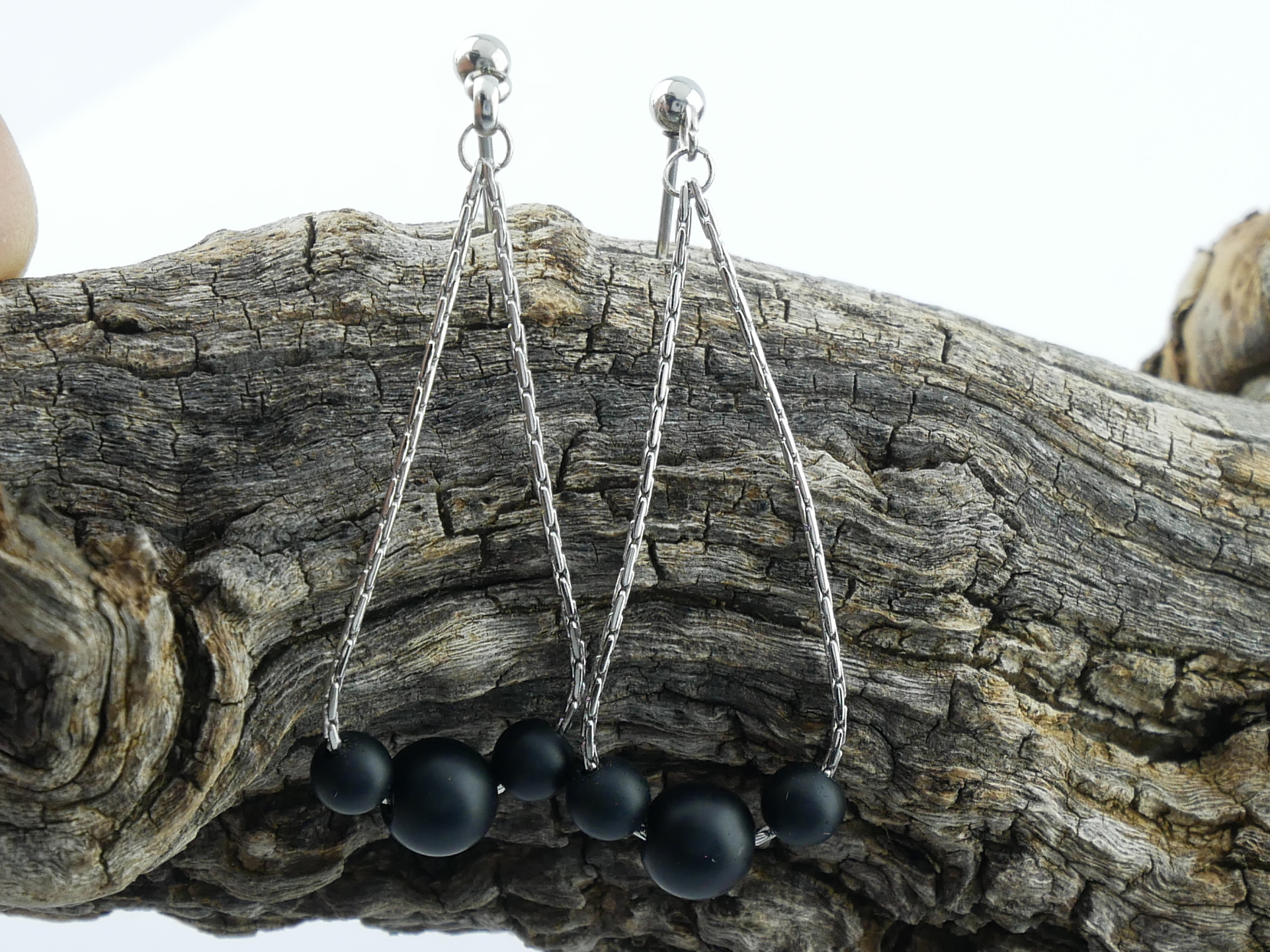 nerezové náušnice puzetové z chirurgické oceli(316L) ZOTA