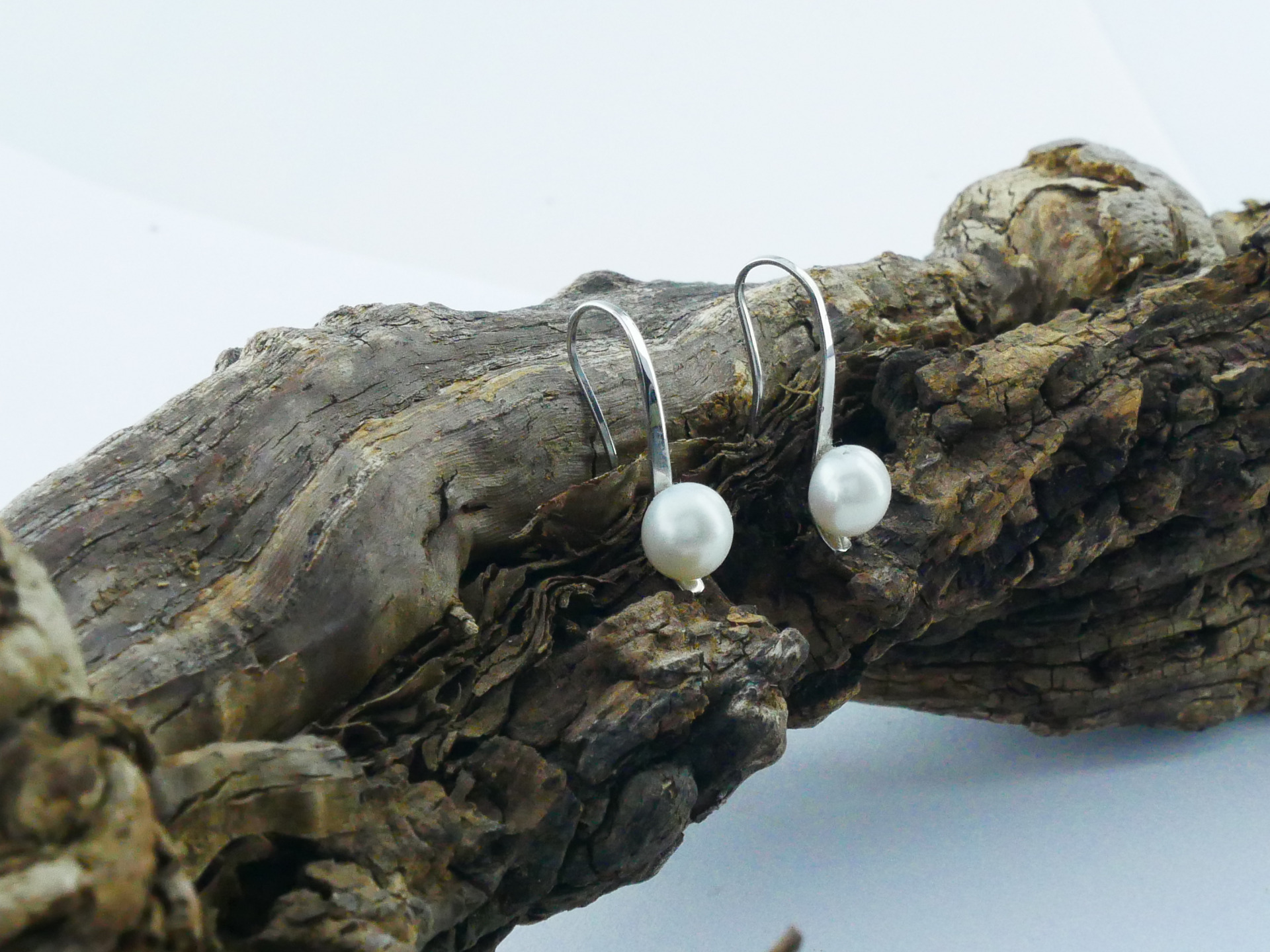 nerezové perlové náušnice visací z chirurgické oceli(316L)ZOTA