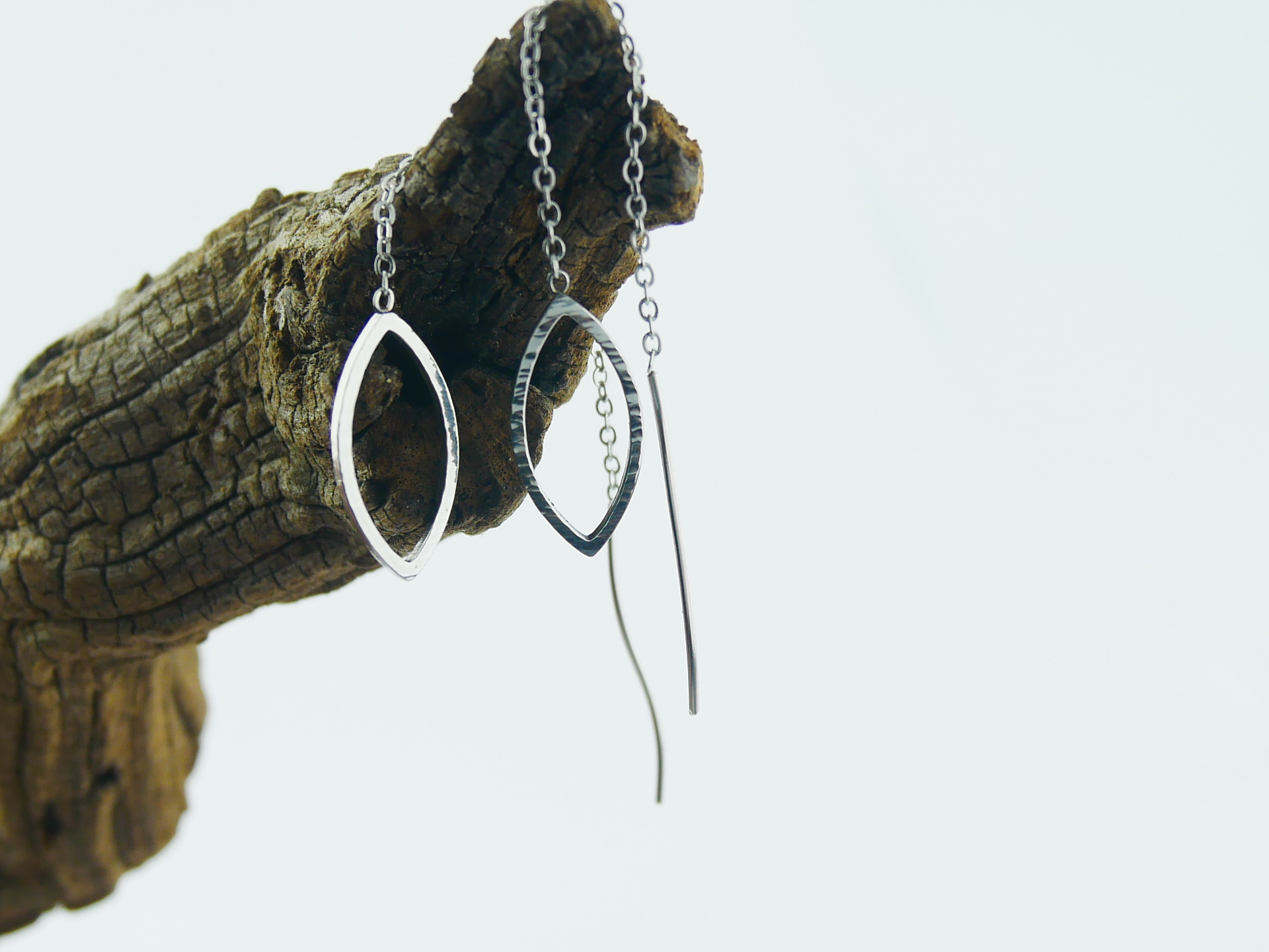 nerezové náušnice provlékací z chirurgické oceli(316L)ZOTA 